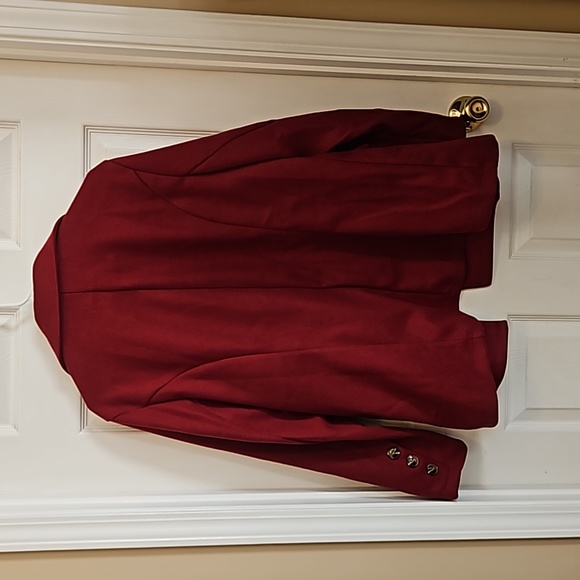 Shein Red peacoat jacket. Button front size 2xl - Picture 7 of 7